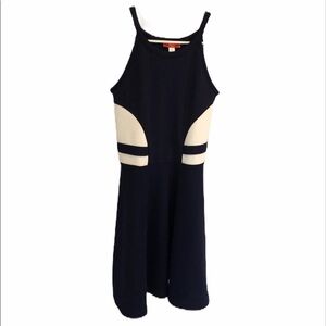 Aqua brand girls Navy & white spaghetti strap skater a- line dress girl’s XL